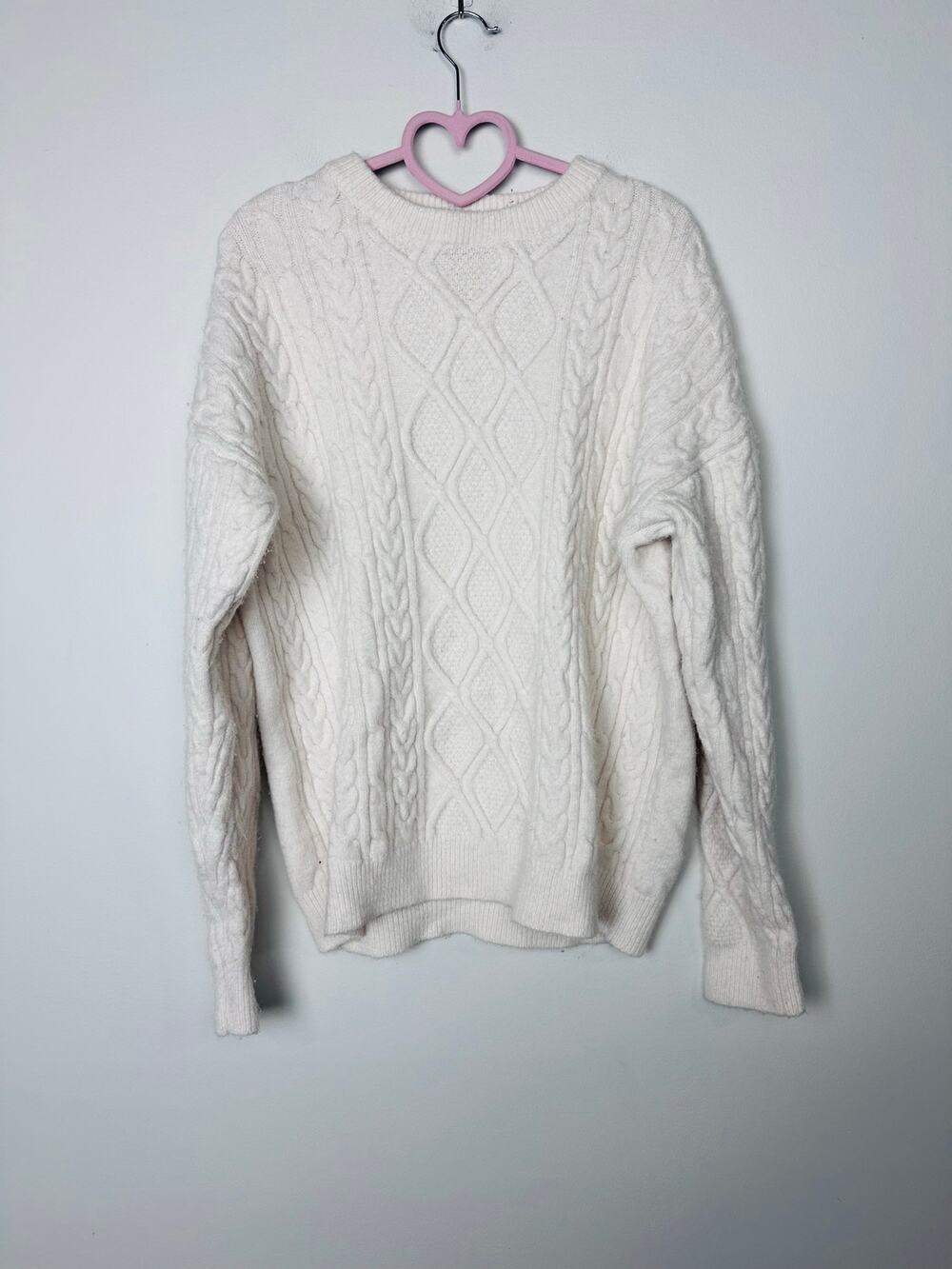 Aelfric Eden Retro 90s Cable Knit Sweater Size Small